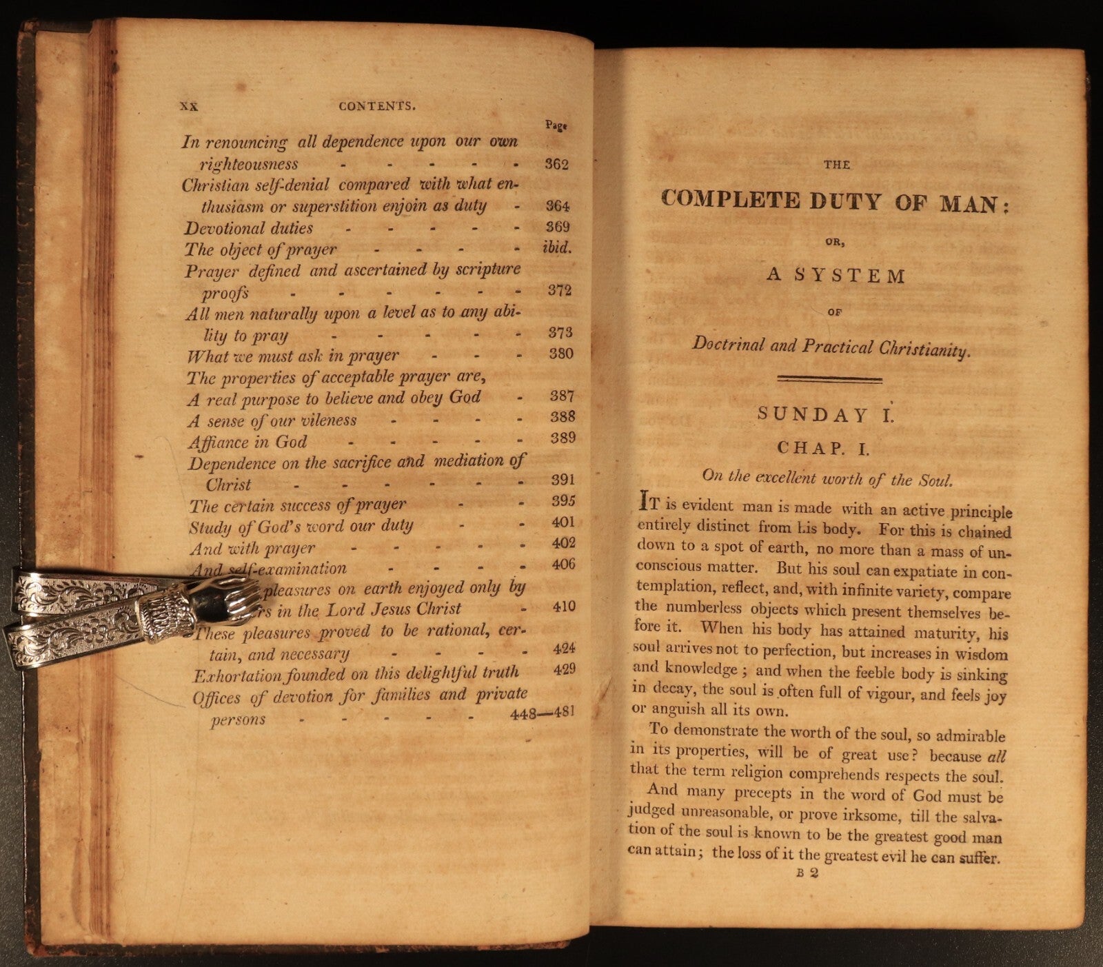 1812 The Complete Duty Of Man: Practical Christianity Antiquarian Theology Book