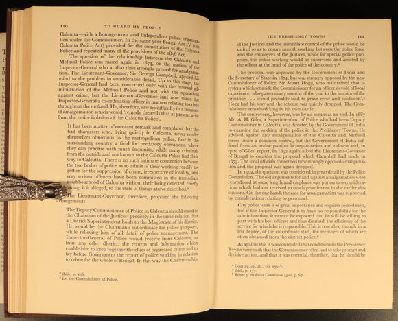 To Guard My People History Of Indian Police by P. Griffiths 1971 History Book