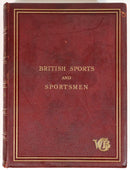 c1920 British Sports & Sportsmen Antique British Sports History Book Leather-7