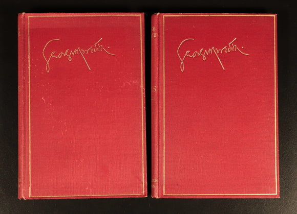 1909 Poems by George Meredith 2 Volume Antique British Poetry Book Set