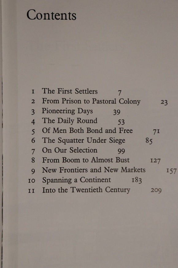 1984 Squatters & Settlers by Derrick Stone Australian Colonial History Book