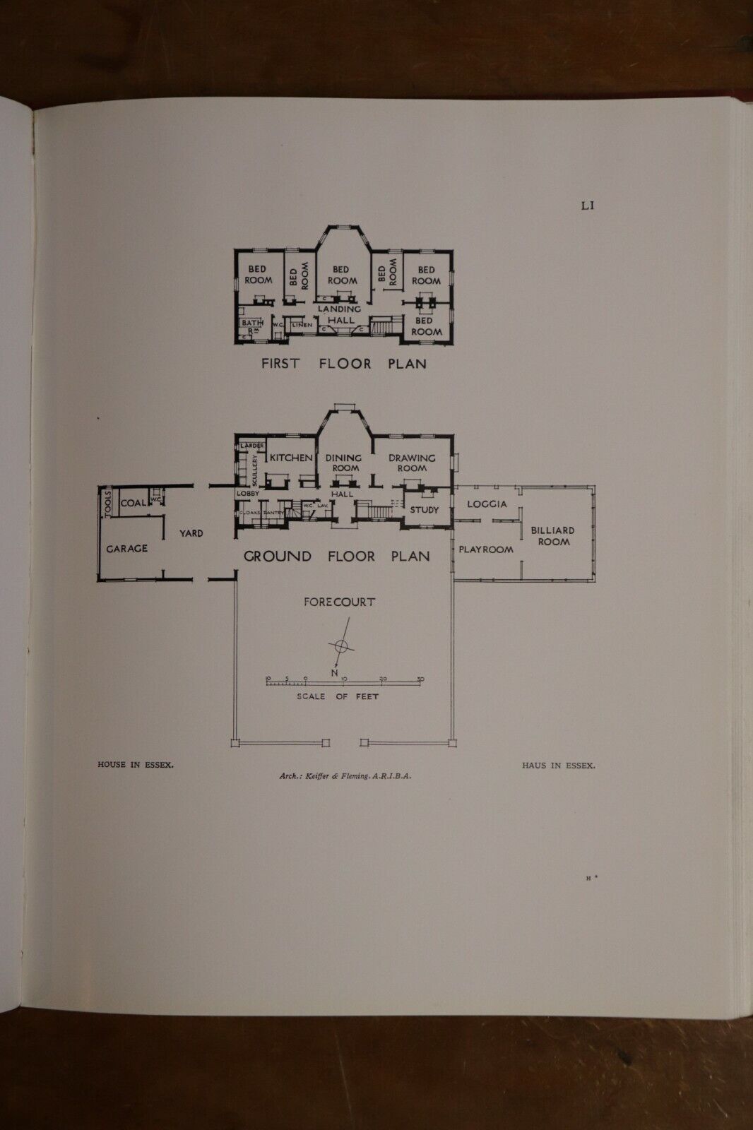 1925 Modern English Houses & Interiors by CH James Antique Architecture Book