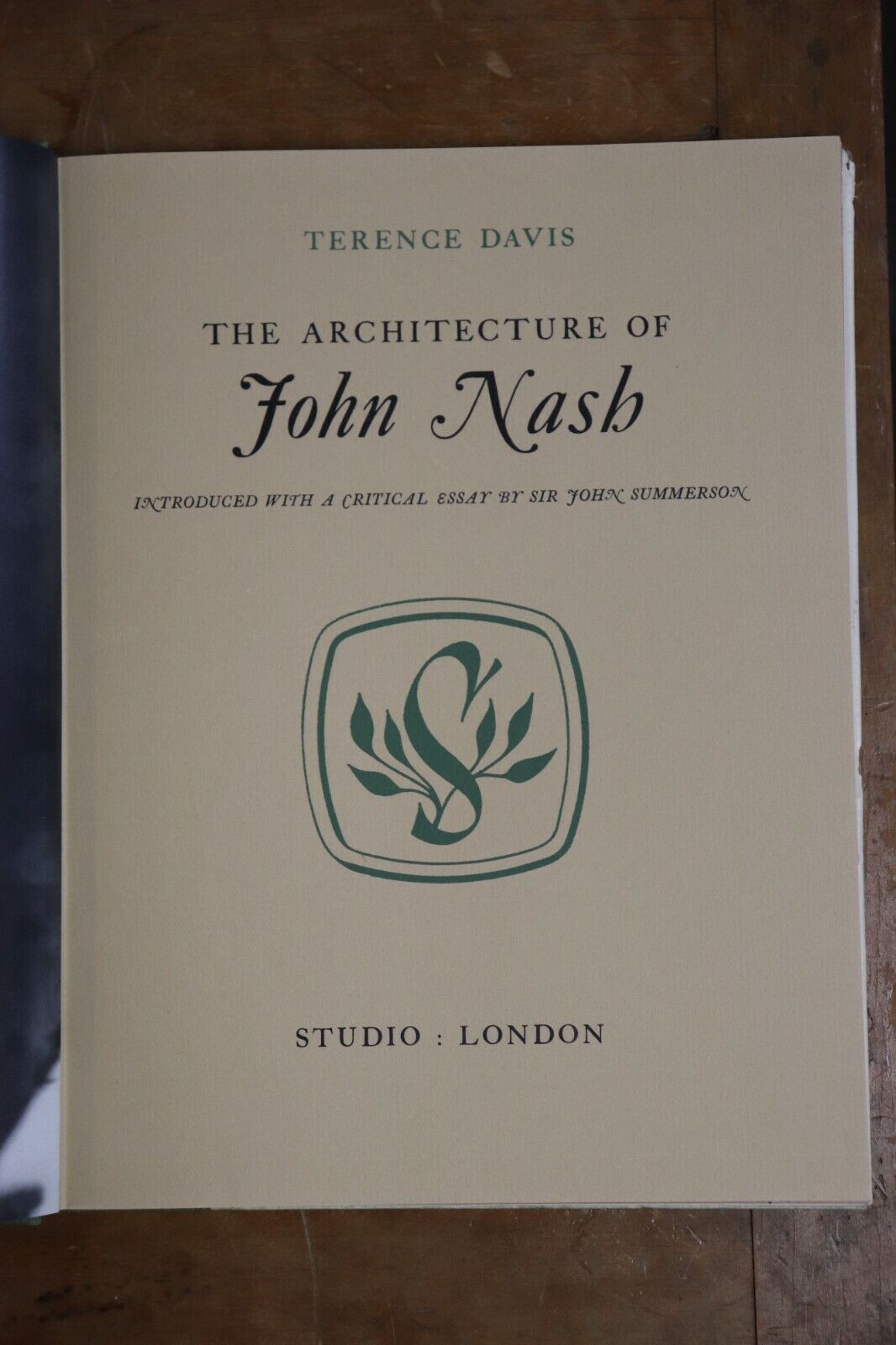 1960 The Architecture of John Nash 1st Edition Antique British Architect Book