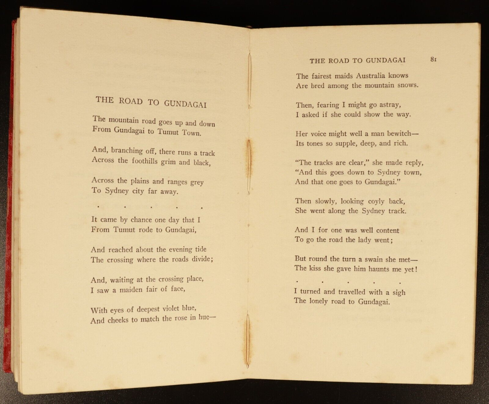 1928 Rio Grande & Other Verses by AB 'Banjo' Paterson Australian Fiction Book