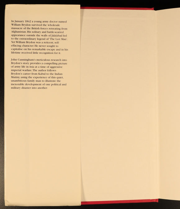 The Last Man Surgeon W. Brydon by JC Cunningham 2003 Military History Book 1st