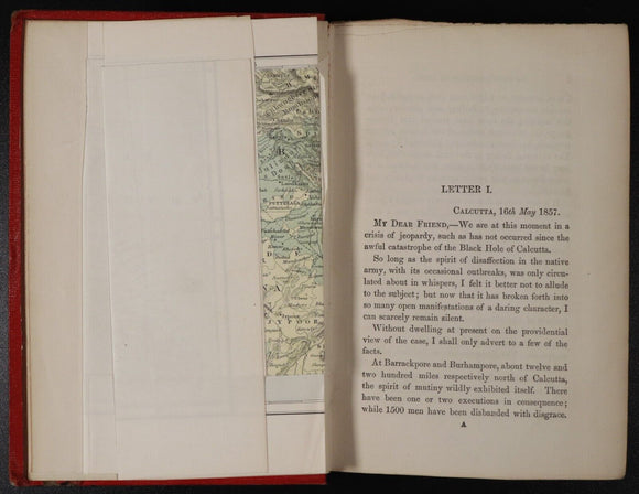 1858 The Indian Rebellion; Causes & Results by A. Duff Antiquarian History Book