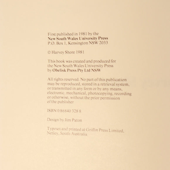 1981 From The Quay: Sydney Harbour By Harvey Shore Australian History Book