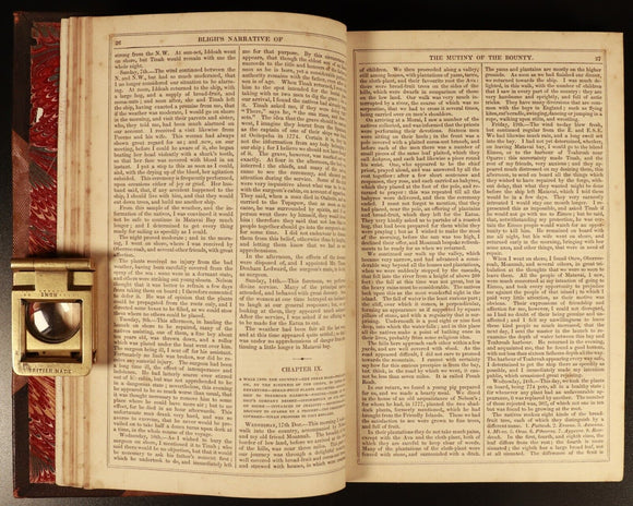 c1880 Mutiny Of The Bounty Voyage To South Seas Antique Australian History Book