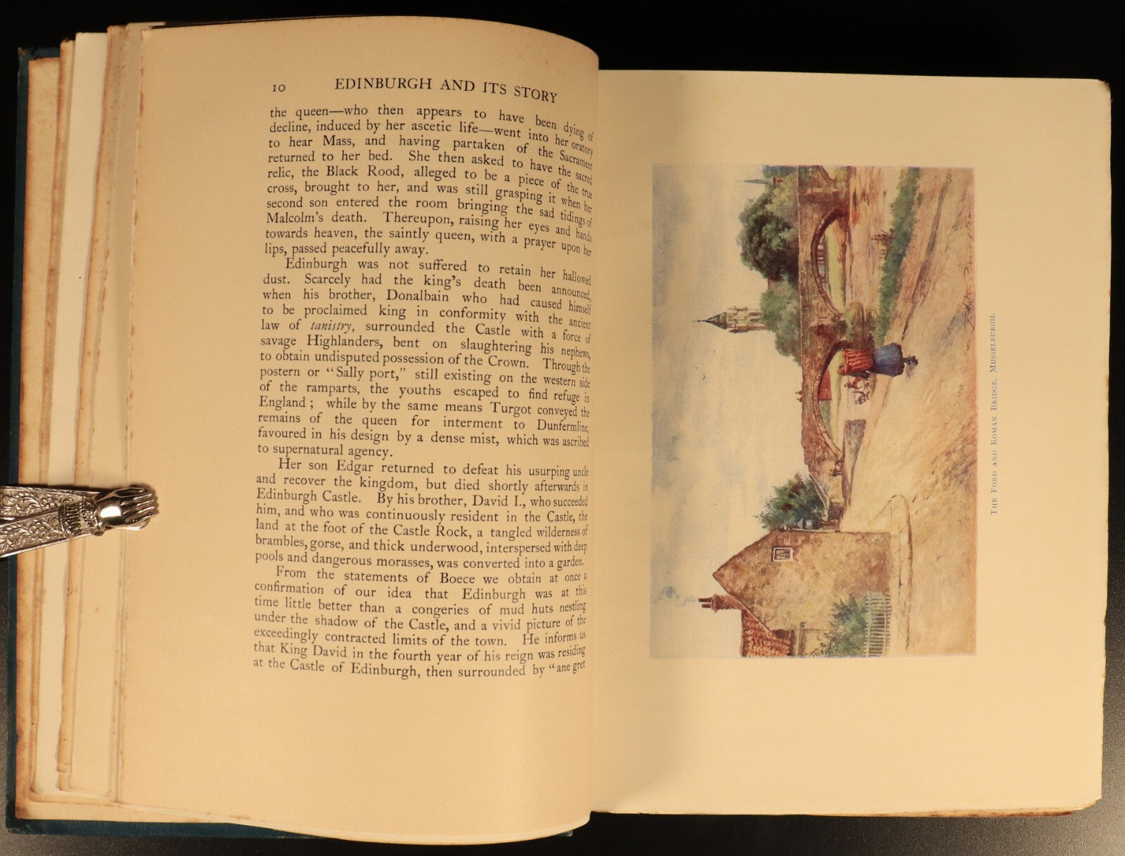 1904 Edinburgh & Its Story by Oliphant Smeaton Antique Scottish History Book