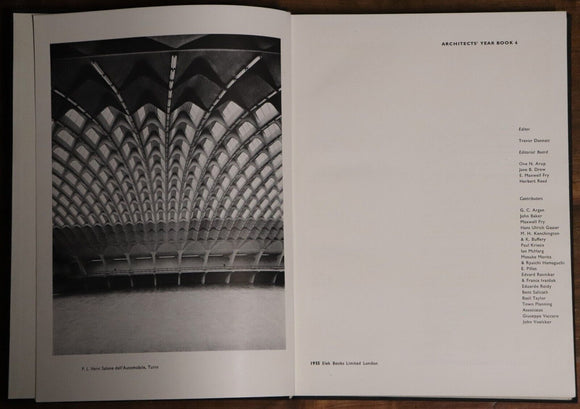 1955 Architects' Year Book Vintage Architectural History & Reference Book