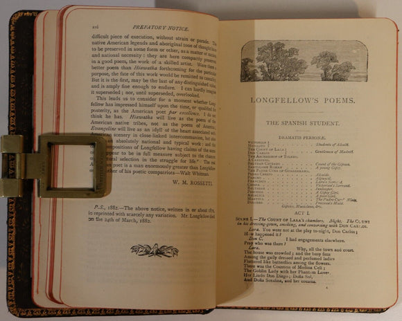 c1900 The Poetical Works Of Henry Longfellow Antique American Poetry Book