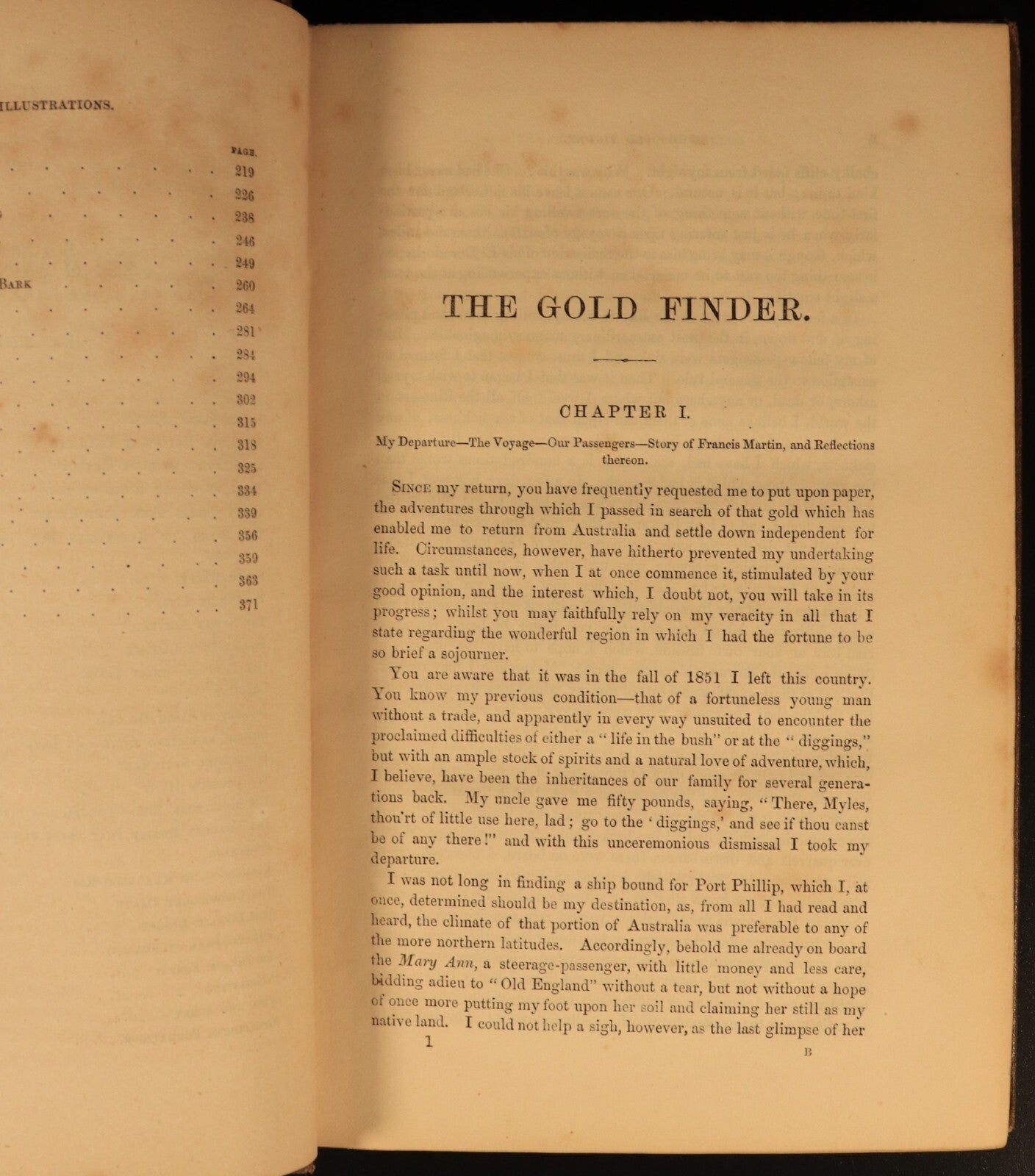 c1853 The Gold Finder Of Australia Illustrated Antiquarian History Book 1st Ed
