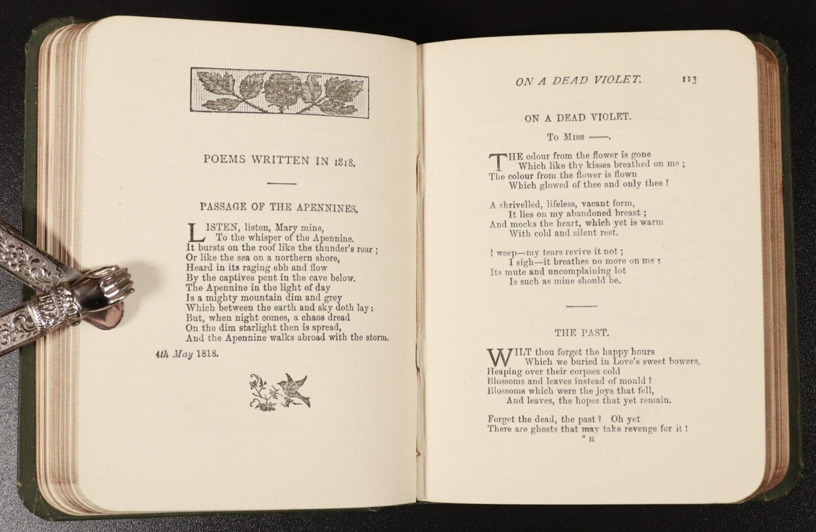 1904 The Lyrics & Minor Poems Of Percy Bysshe Shelley Antique Poetry Book