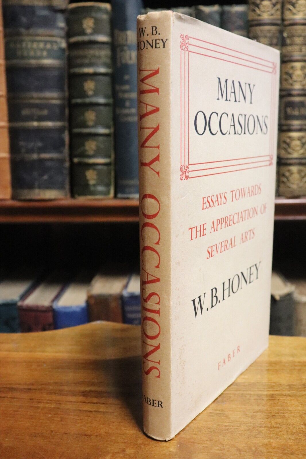 1949 Many Occasions: Art Appreciation by WB Honey Antique British Art Book