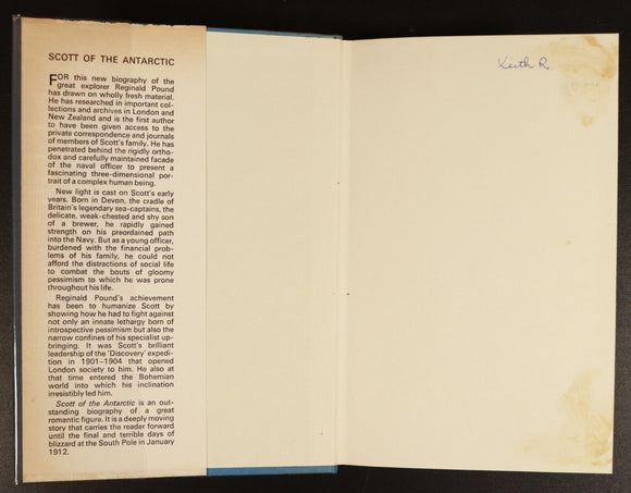 1968 Scott Of The Antarctic Reginald Pound Maritime Antarctic Explorers Book