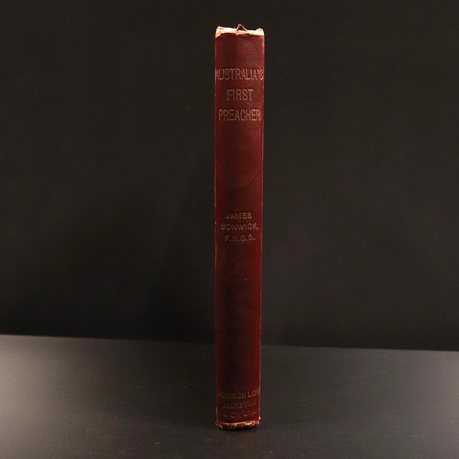 1898 Australia's First Preacher Richard Johnson Antique Australian History Book