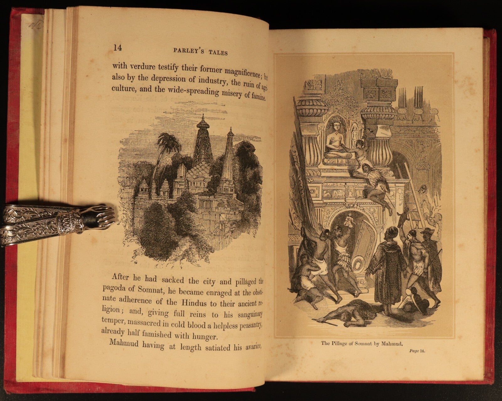 c1857 Our Oriental Kingdom by Peter Parley Antiquarian Indian History Book