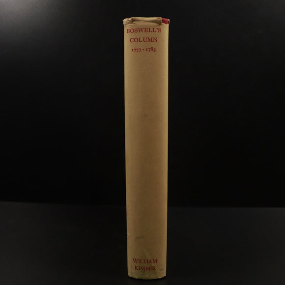 1951 Boswell's Column 1st Edition Vintage Scottish History Book
