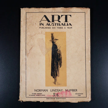 1930 Art In Australia Norman Lindsay December 1930 Antique Australian Art Book