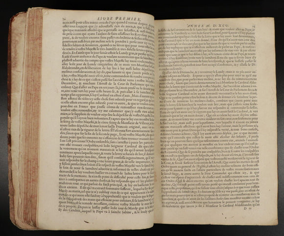 1626 Lettres De L'Illustrissime Cardinal D'Ossat Antiquarian French History Book