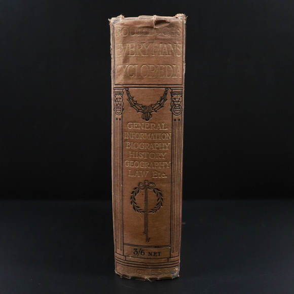 c1910 Routledge's Every Man's Cyclopaedia Antique British Reference Book