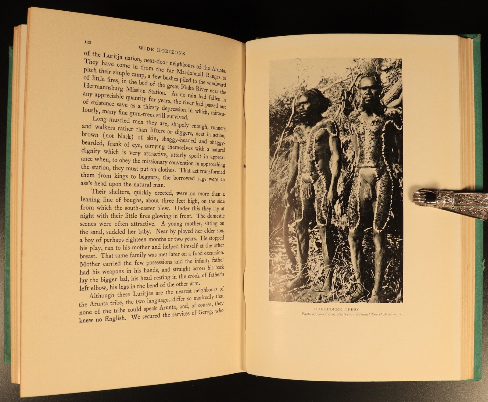 1937 Wide Horizons Wanderings In Central Australia Antique History Book