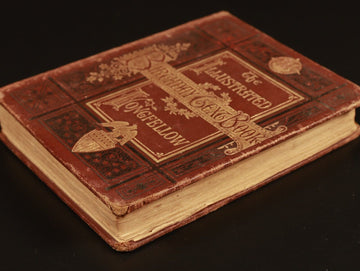 Longfellow's Illustrated Birthday Text Book c1880 Antiquarian Poetry Book - 0