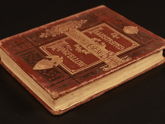 Longfellow's Illustrated Birthday Text Book c1880 Antiquarian Poetry Book