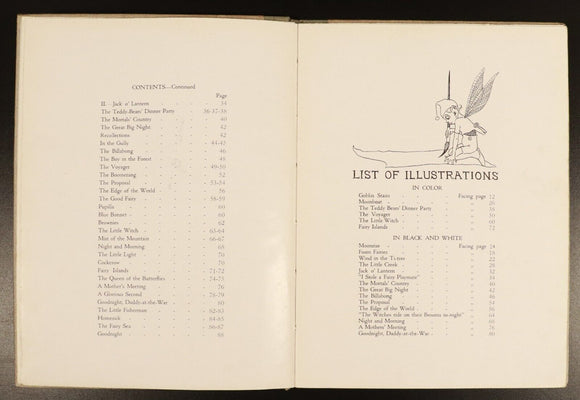 1919 Elves & Fairies Of Ida Rentoul Outhwaite Antique Australian Childrens Book