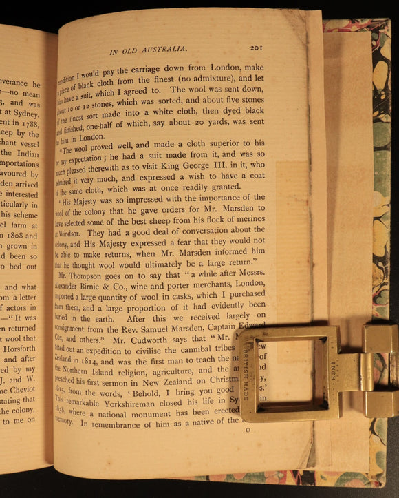 1902 In Old Australia Records From 1794 Antique Australian History Book SIGNED