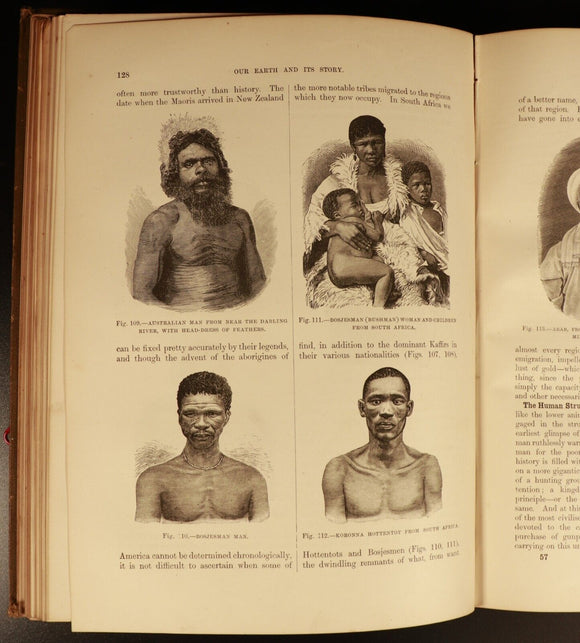 1889 Our Earth & Its Story by Robert Brown Antique Natural History Book w/Maps