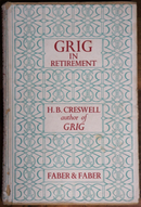 1944 Grig In Retirement by HB Creswell Antique Architecture Book-1
