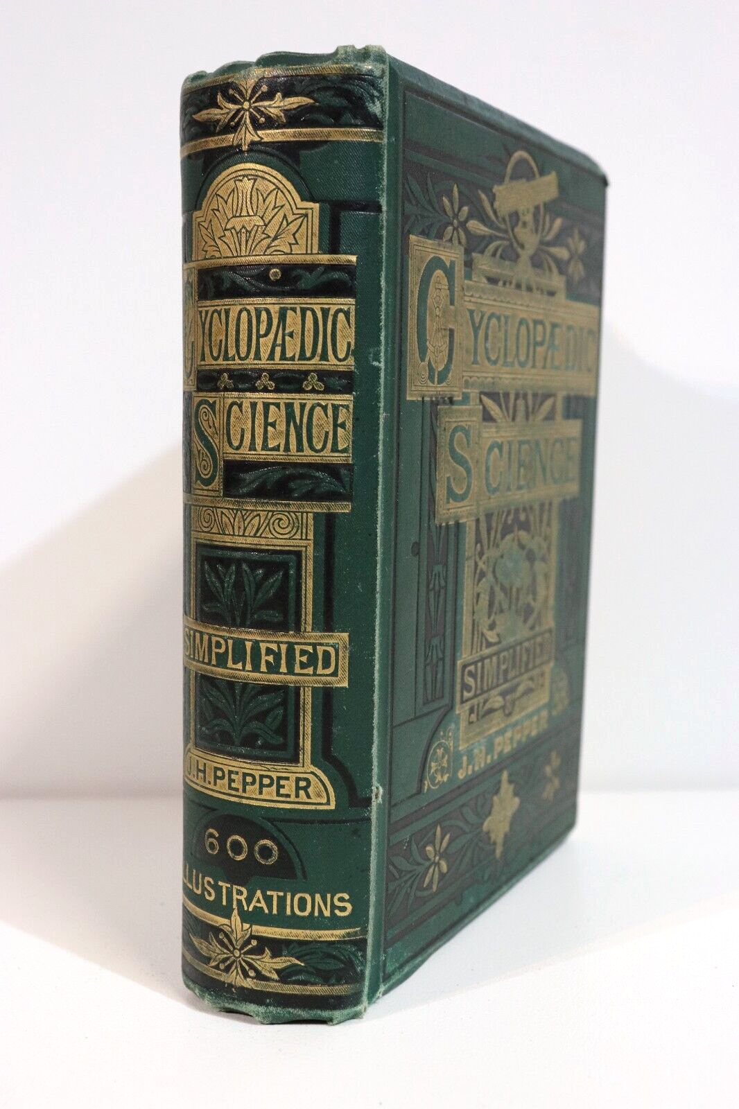 c1875 Cyclopaedic Science Simplified by J.H. Pepper Antiquarian Science Book