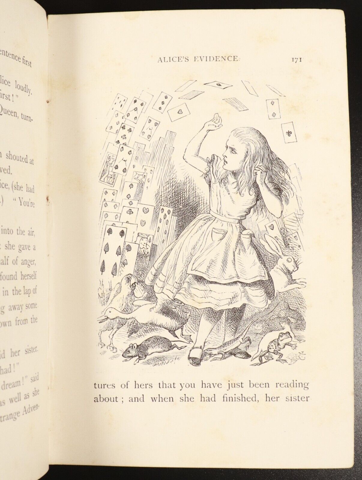 1887 Alice's Adventures In Wonderland L. Carroll Antique Fiction Book J. Tenniel