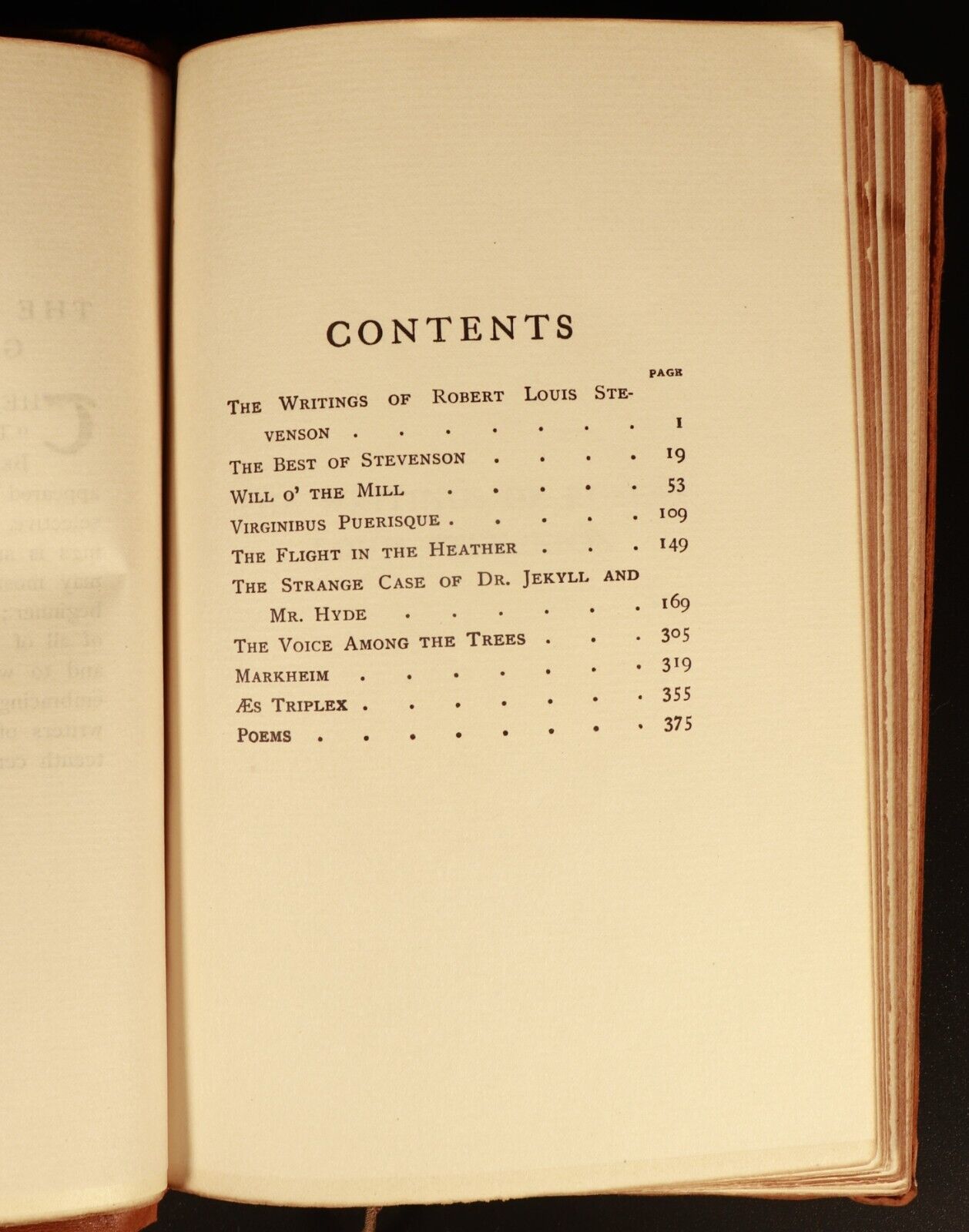 c1902 The Best Of Robert L Stevenson by A. Jessup Antique Scottish Fiction Book