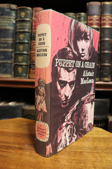 1969 Puppet On A Chain by Alistair MacLean 1st Edition Vintage Fiction Book