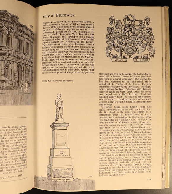 The Melbourne Book by Anthony Harvey 1982 Melbourne Australia Local History Book