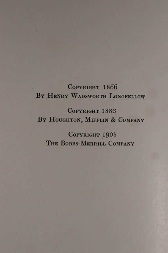 1906 Evangeline by Henry Longfellow Illustrated Antique American Poetry Book