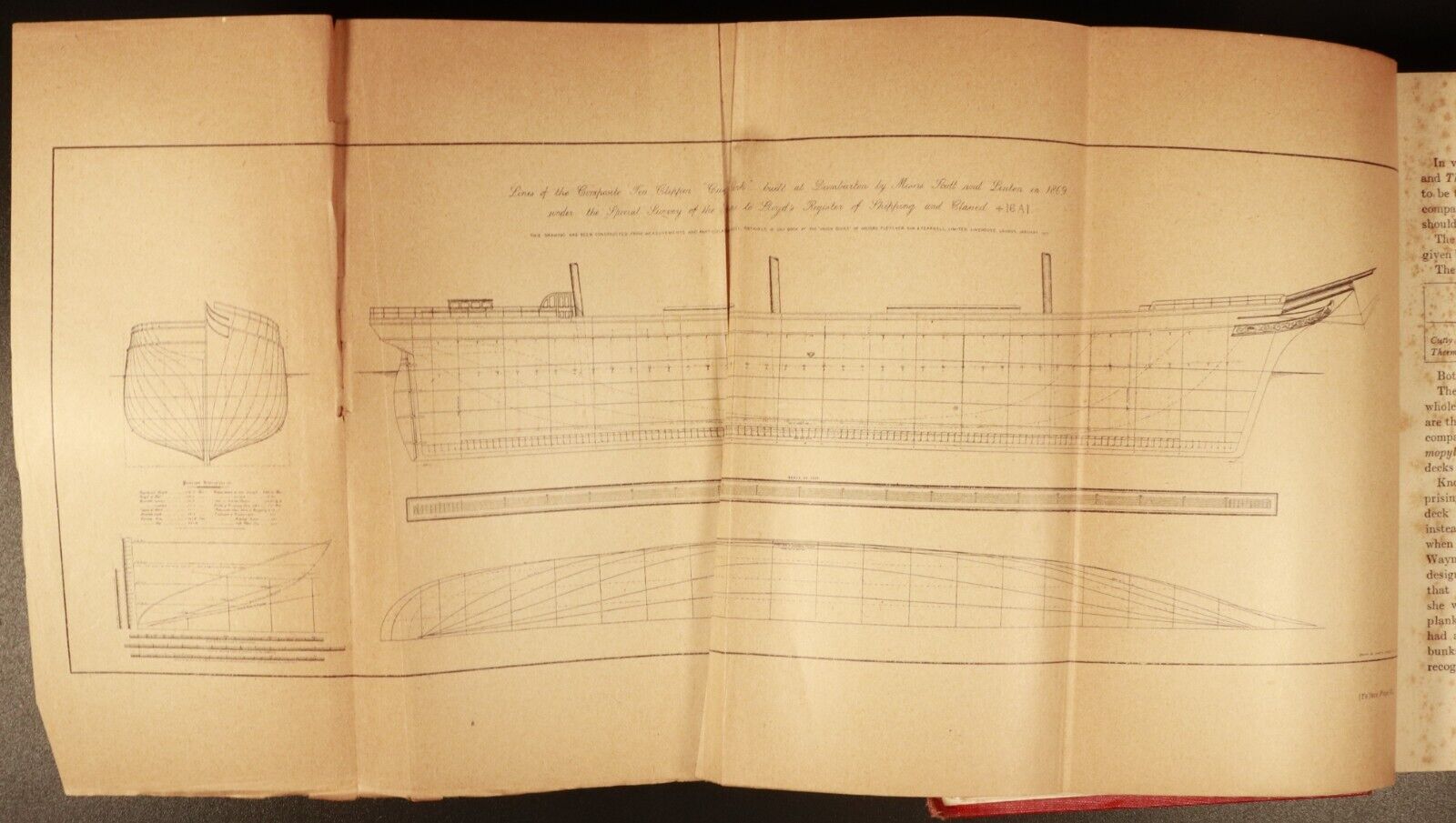 1924 The Log Of The "Cutty Sark" Antique Australian Maritime History Book 1st Ed