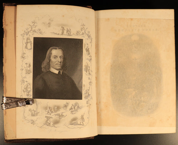 1877 Complete Works Of John Bunyan Antique Illustrated Christian Literature Book