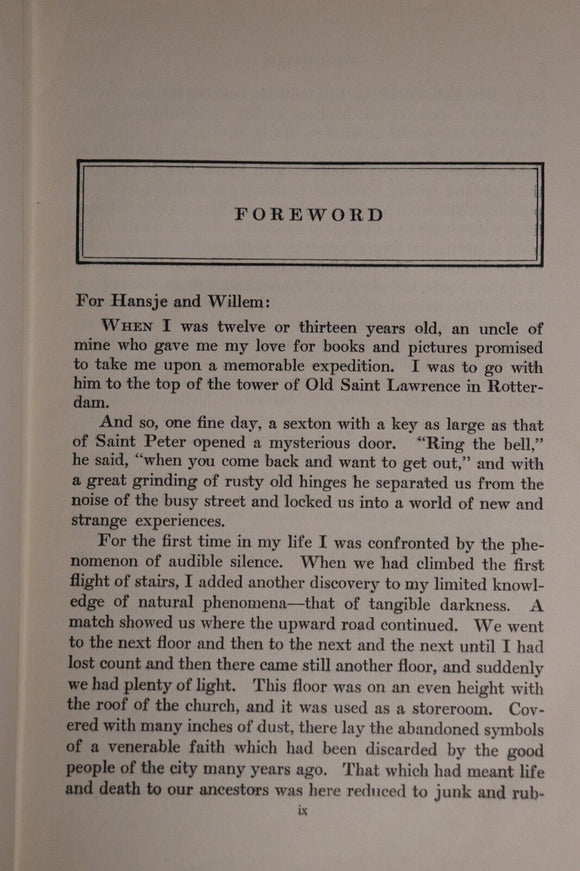 1934 The Story Of Mankind by H Van Loon Antique World History Reference Book