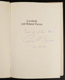 1979 Lovebirds & Related Parrots by George A. Smith Bird Reference Book Signed-3
