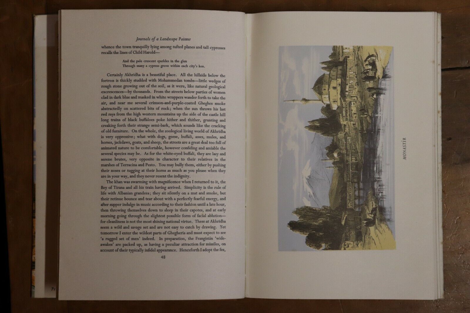 1965 Edward Lear In Greece Landscape Artist Vintage Art Reference Book