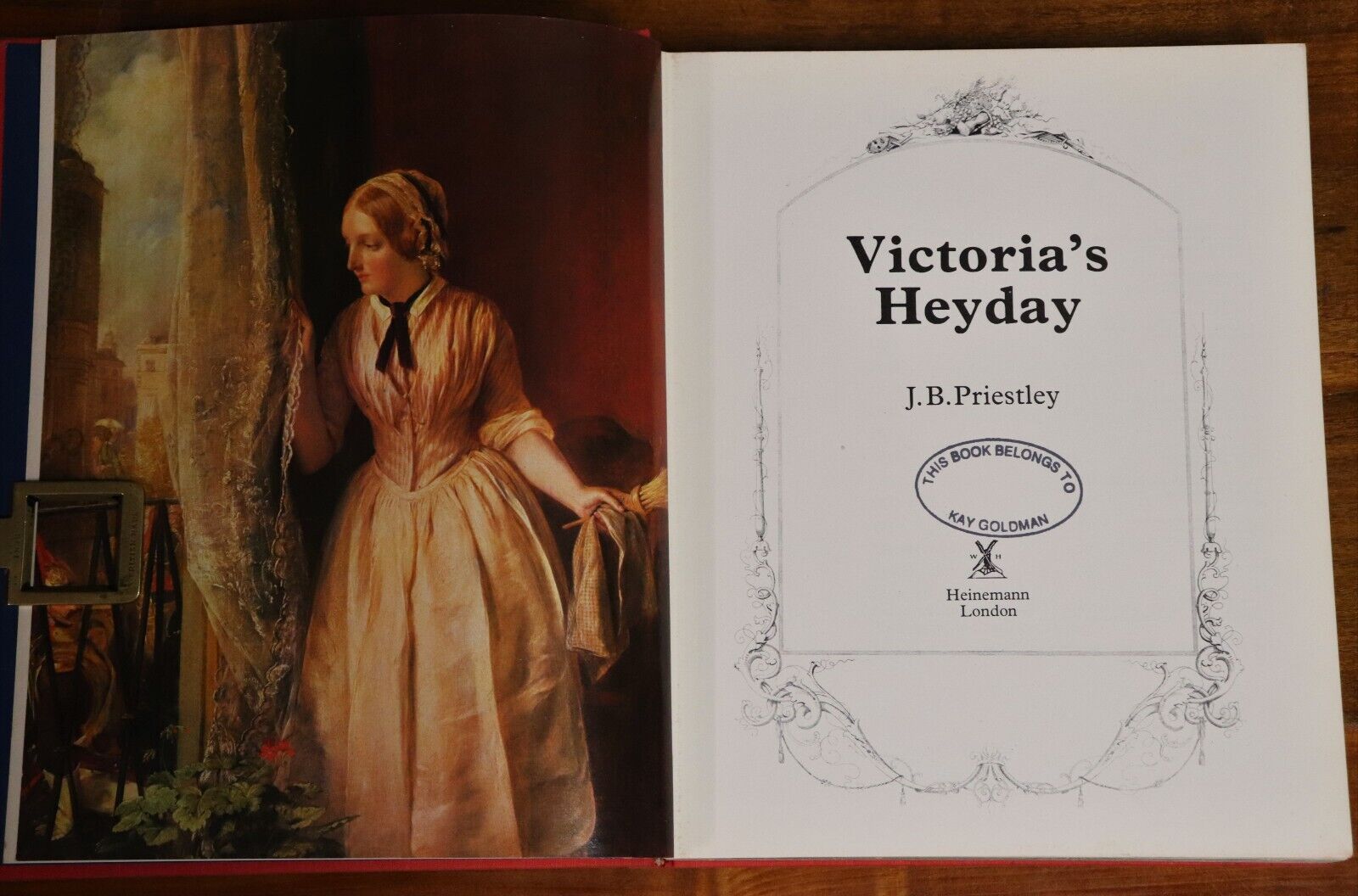 1972 Victoria's Heyday by J.B. Priestley Vintage British History Book - 0