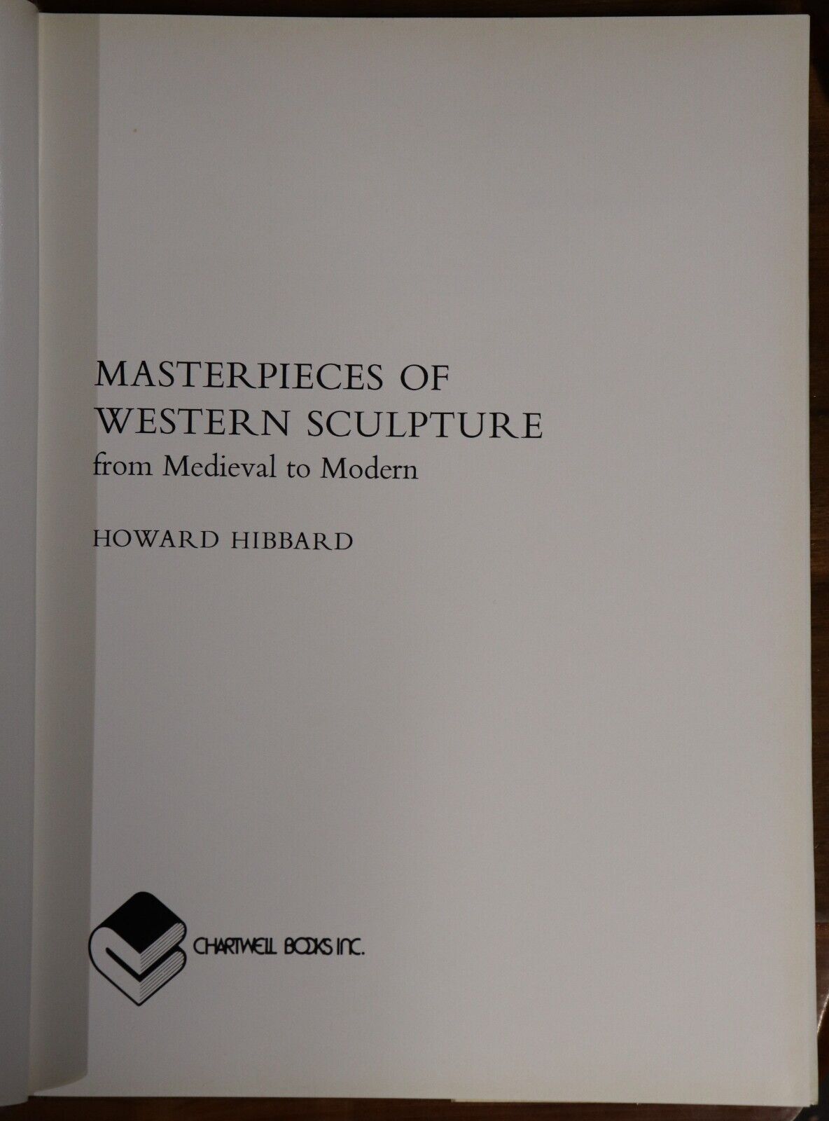 c1977 Masterpieces Of Western Sculpture Art Reference & History Book