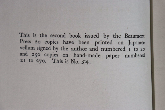 1917 The Sunken Garden by Walter De La Mare Ltd 1st Edition British Fiction Book