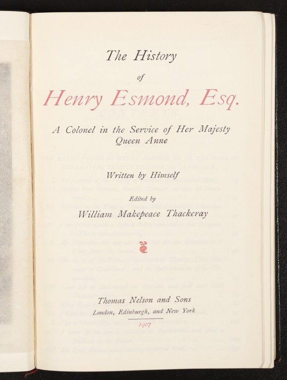 1904 3vol The Works of W.M. Thackeray Antique Fiction Books New Century Library