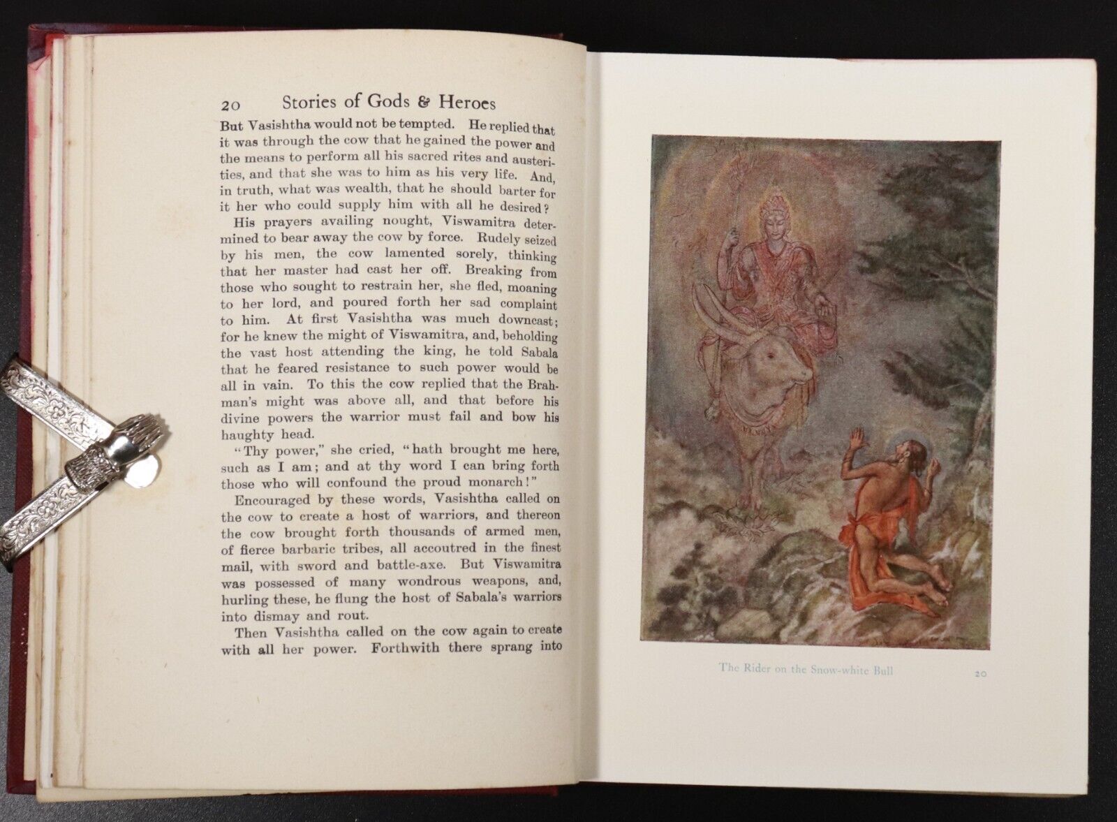 1912 Stories Of Indian Gods & Heroes by W.D. Monro Antique Literature Book