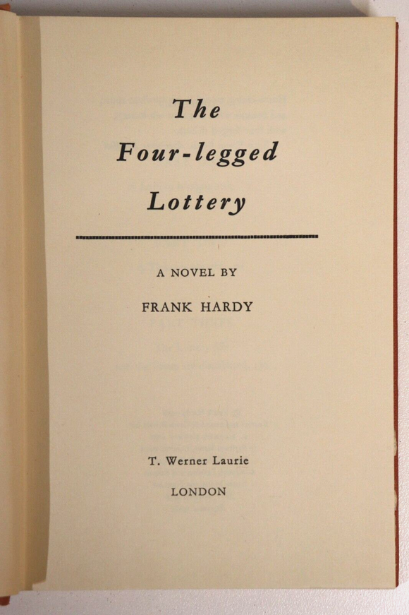 1958 The Four-Legged Lottery by Frank Hardy Australian Fiction Book