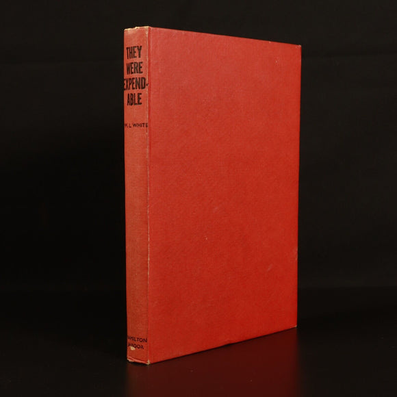 1943 They Were Expendable by W.L. White WW2 American Military History Book